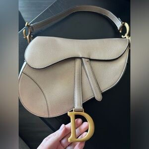 Christian Dior Champagne Rosy Saddlebag